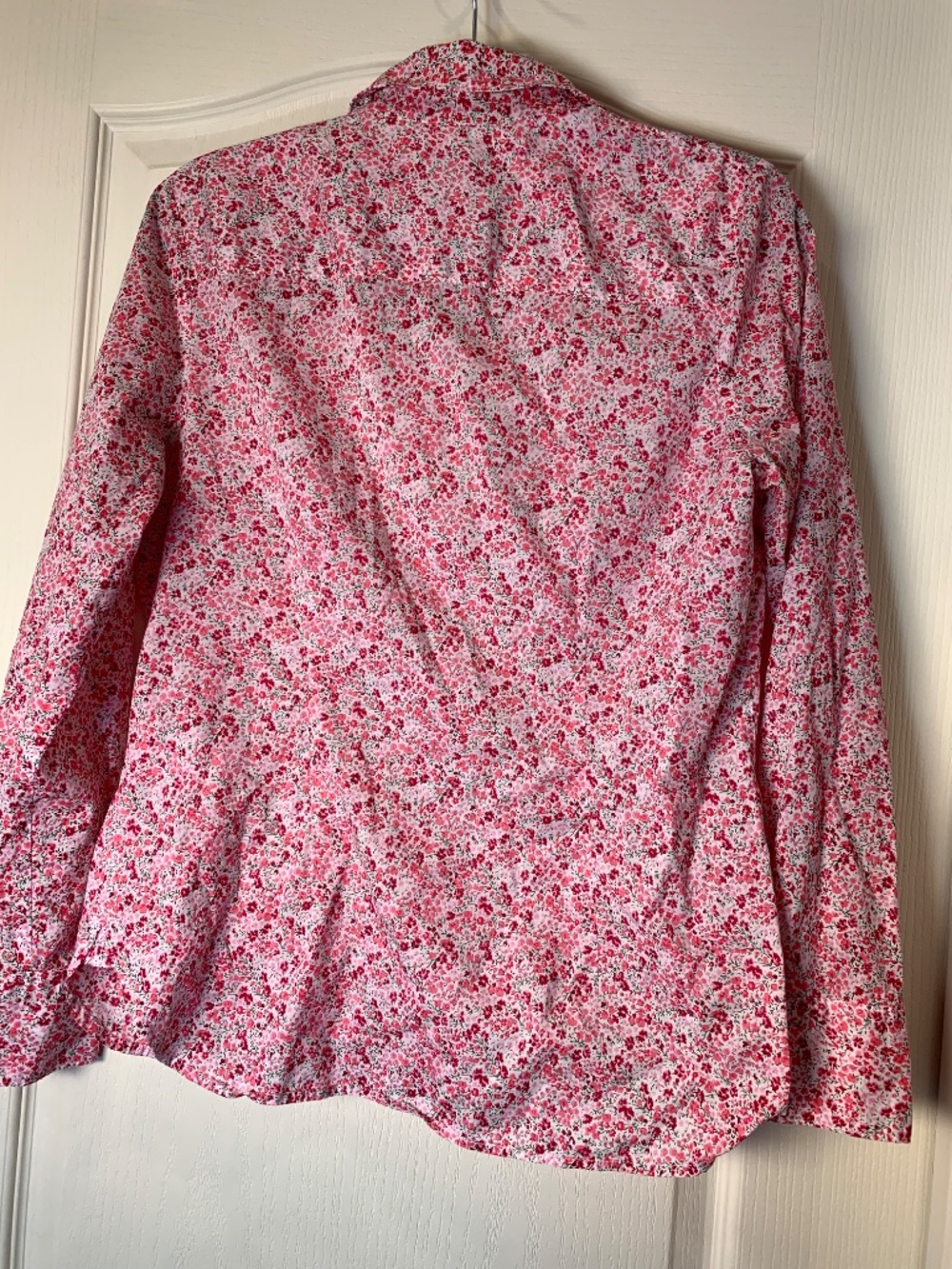 Liberty Art Fabrics Floral Cotton Button-Up Shirt Pink Cottagecore M Preppy - Picture 3 of 12